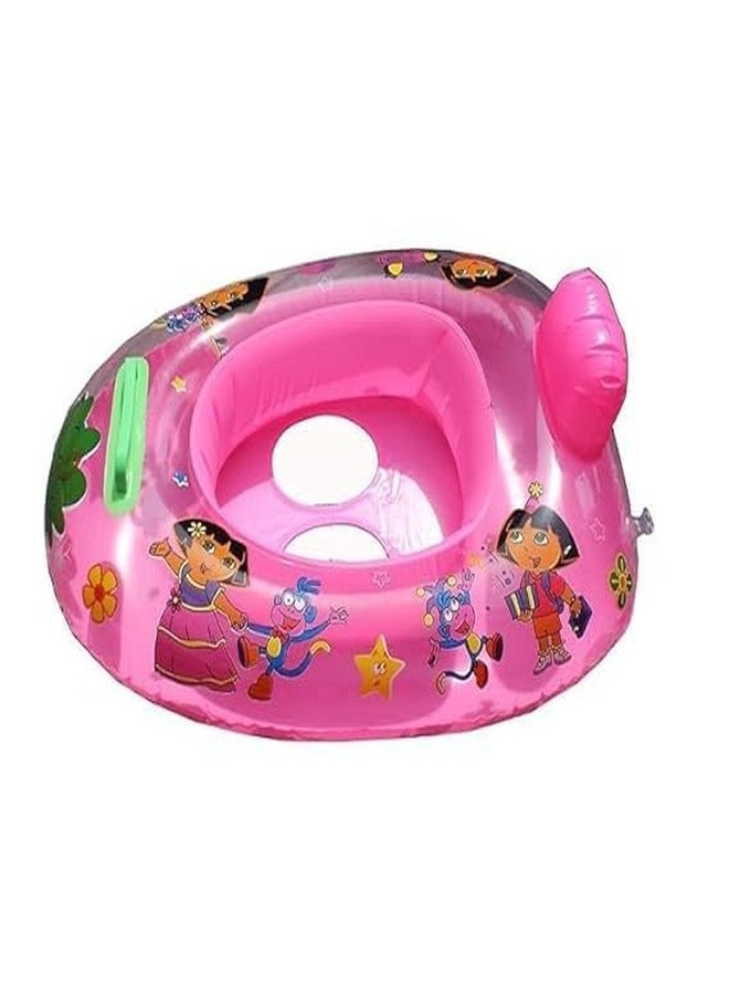 PRISO حوض سباحة قابل للنفخ على شكل قارب من PRISO، بتصميم كرتوني، ملحقات سباحة للأطفال، حوض سباحة للأطفال، مقبض أمان للأطفال، عائم على شكل قارب، مناسب للشاطئ وحمام السباحة. - متعدد الألوان. - Image 5